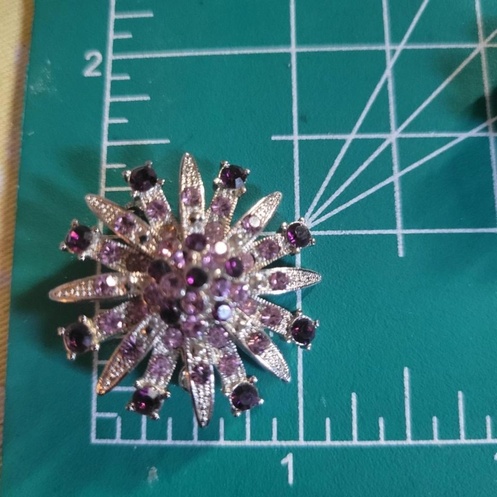 Vintage Rhinestone Brooch Set OS Multi Excellent - Picture 4 of 6